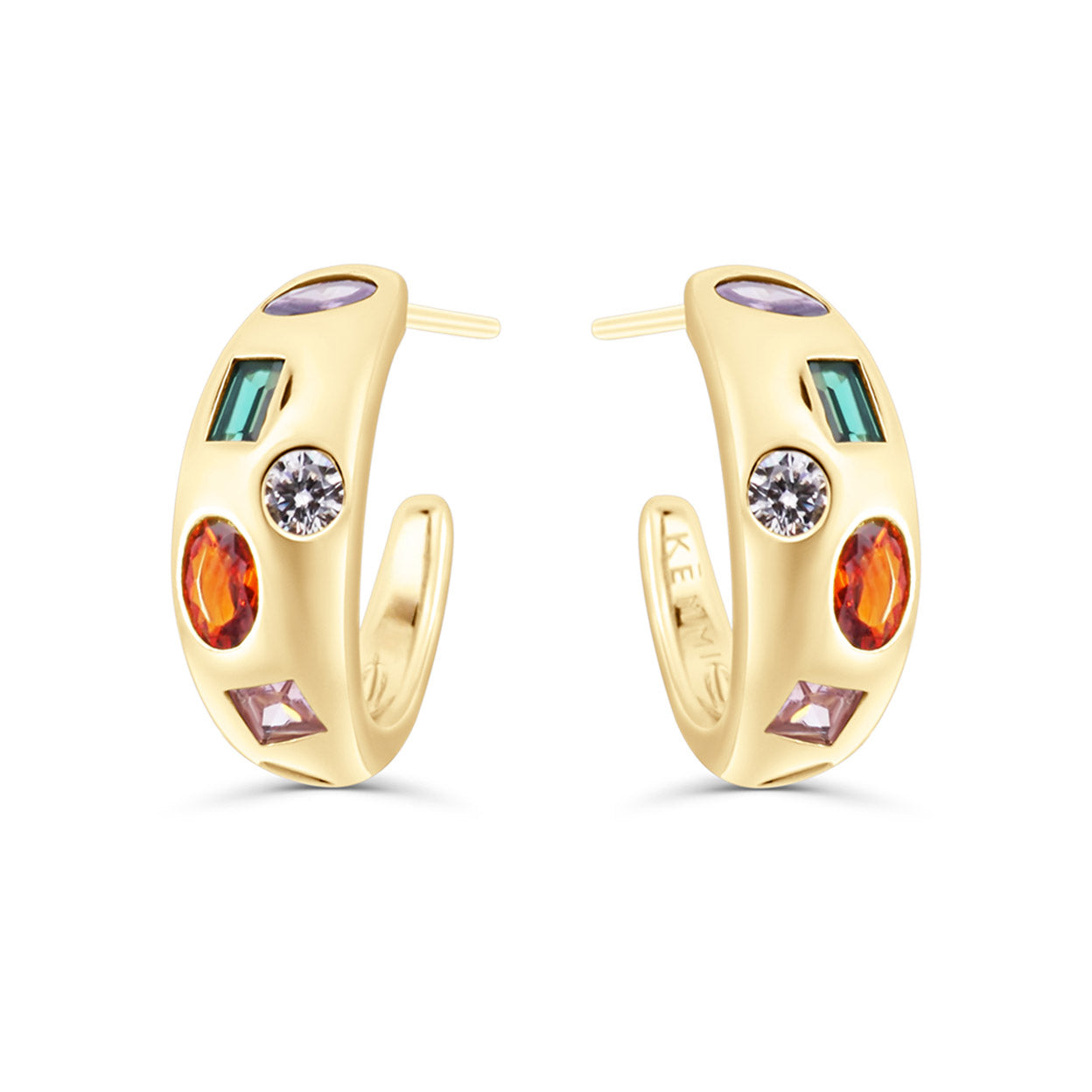Jemma Stud Hoop Earrings
