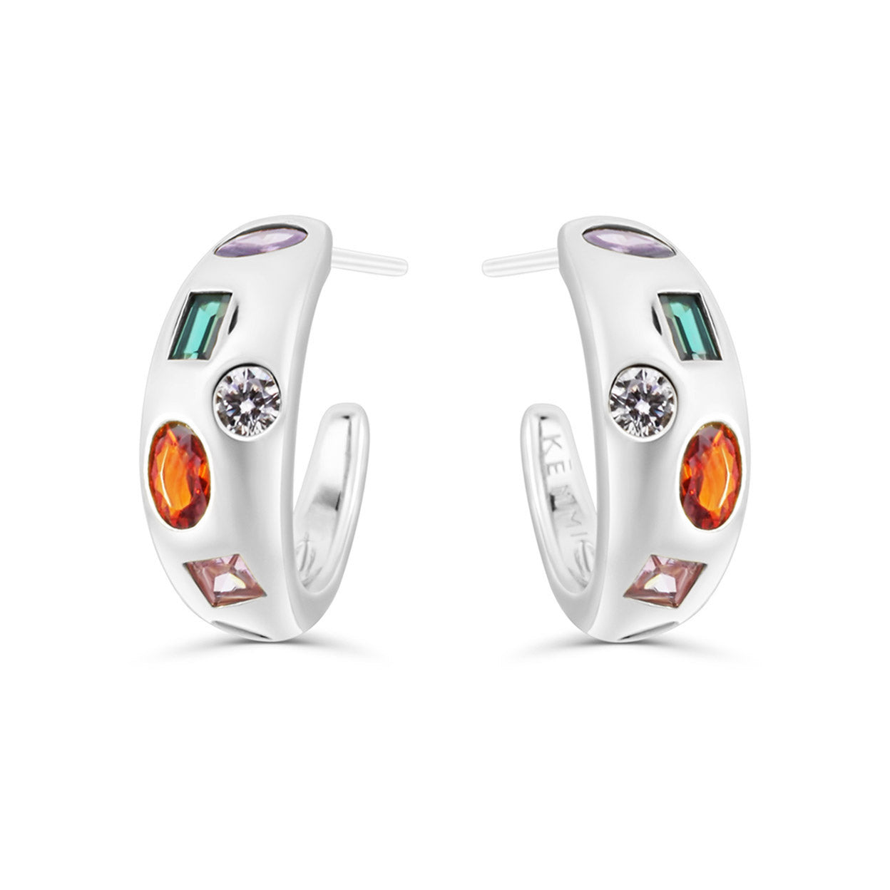 Jemma Stud Hoop Earrings