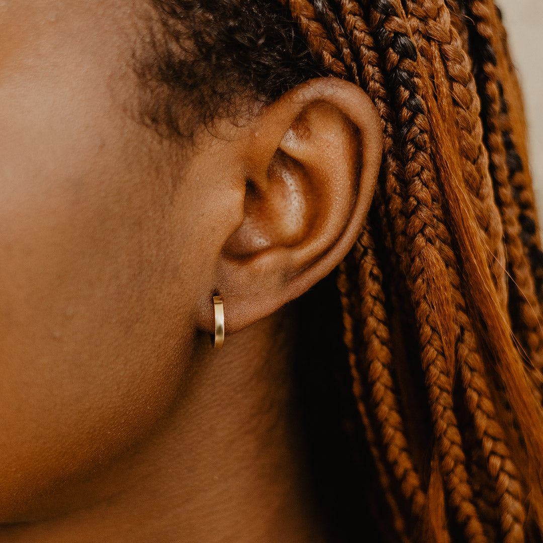 Solid Gold Basic Hoops 8mm