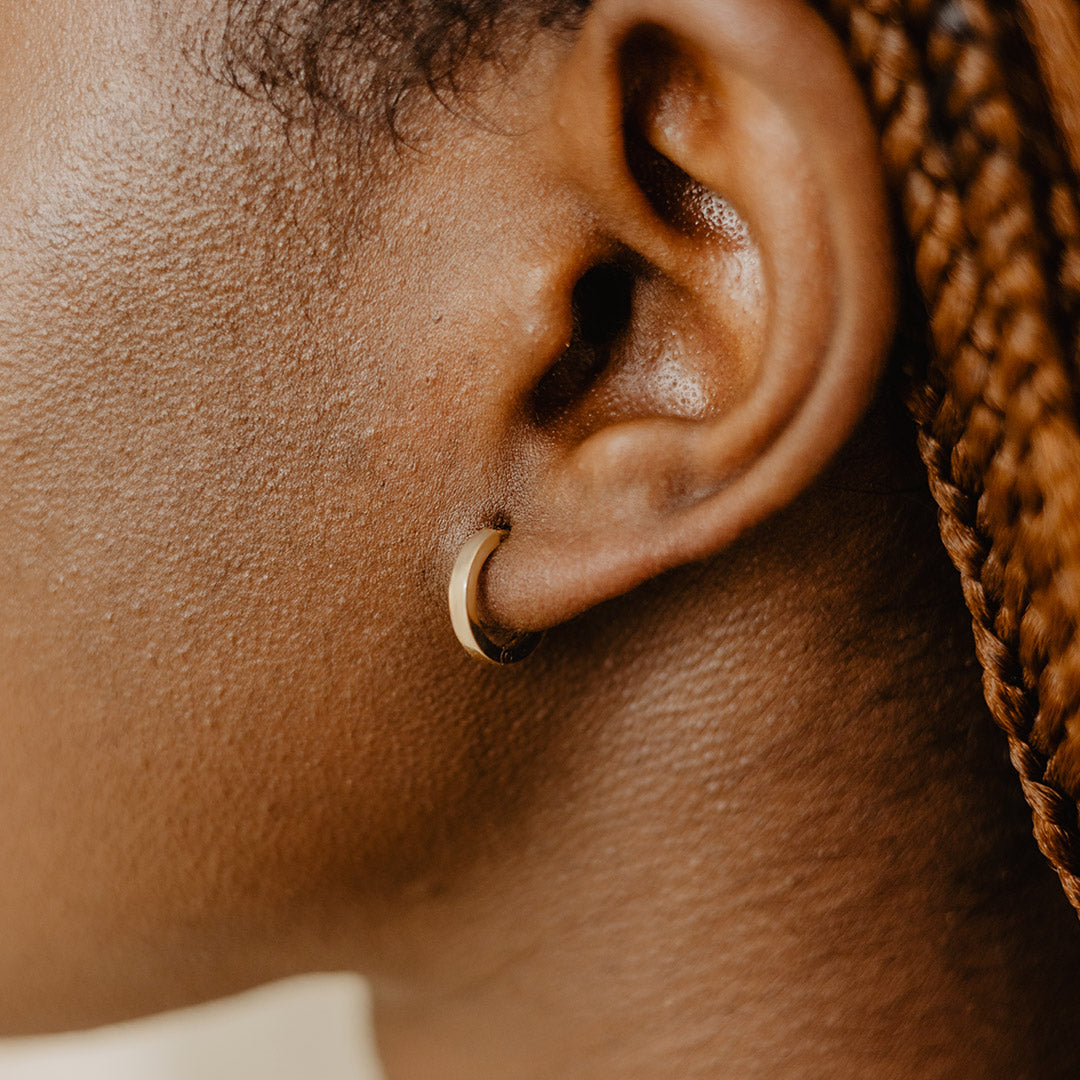 Solid Gold Basic Hoops 8mm