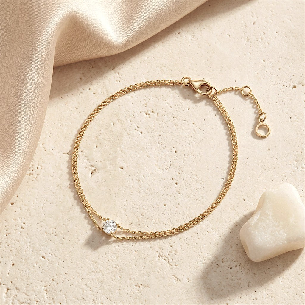 Lumiere Double Chain Bracelet