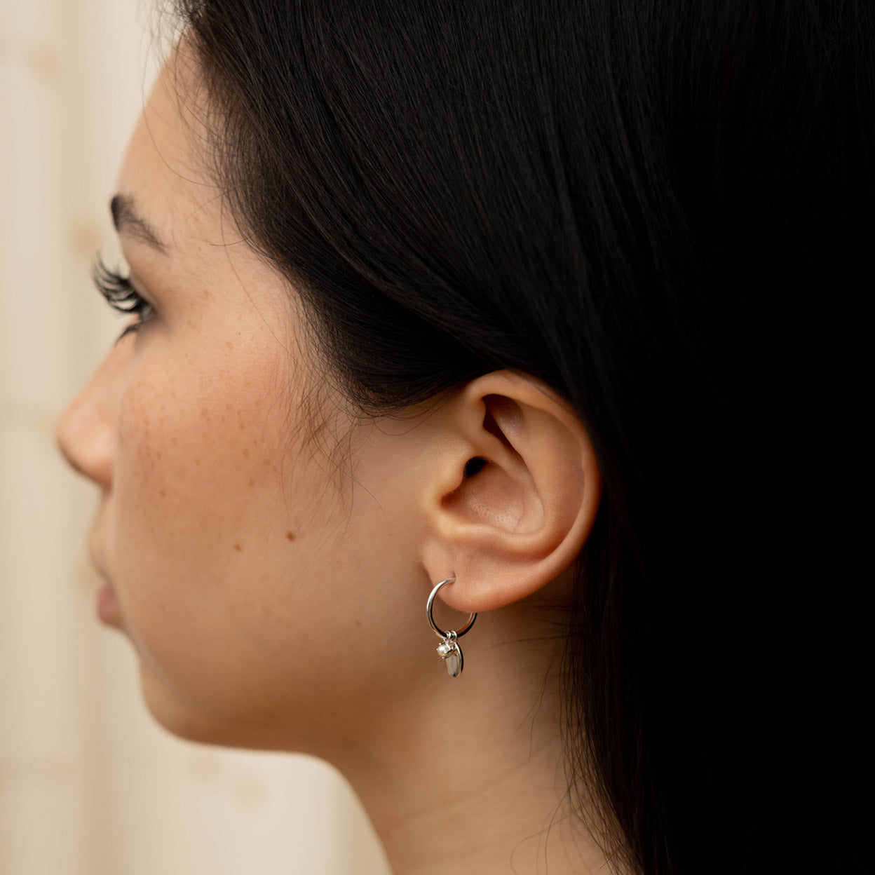 Alina Stud Hoop Earrings
