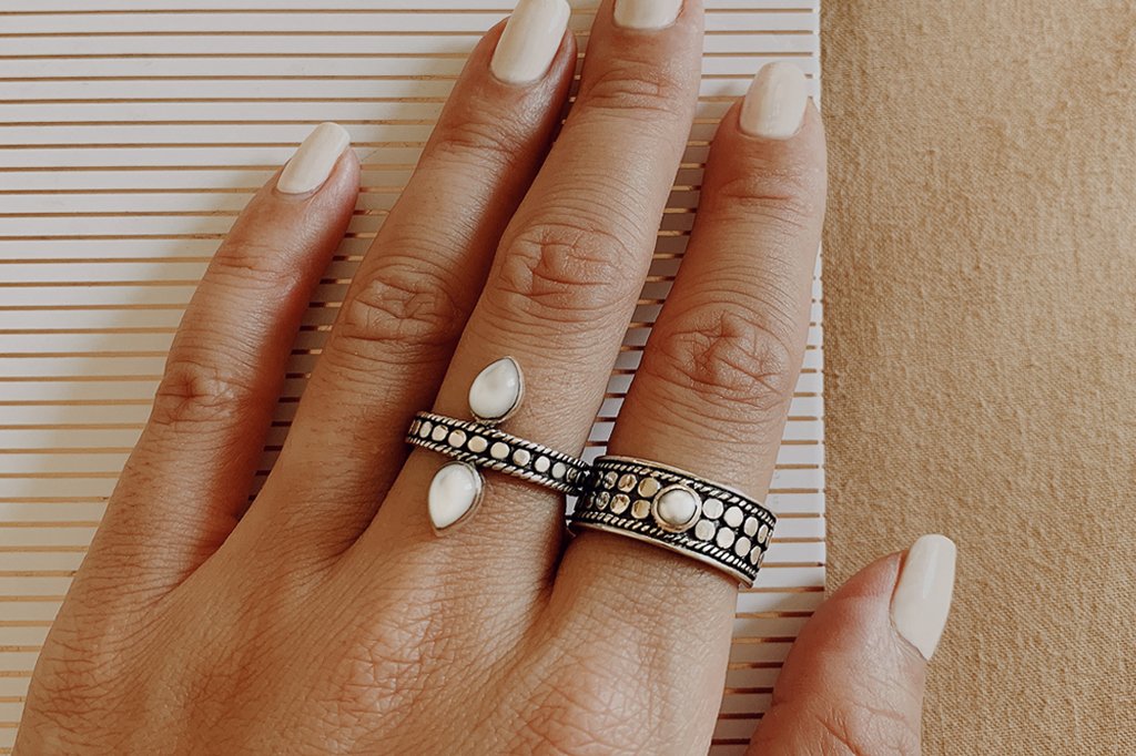 handmade sterling silver rings oxidized boho chic quality jewelry kemmi collection