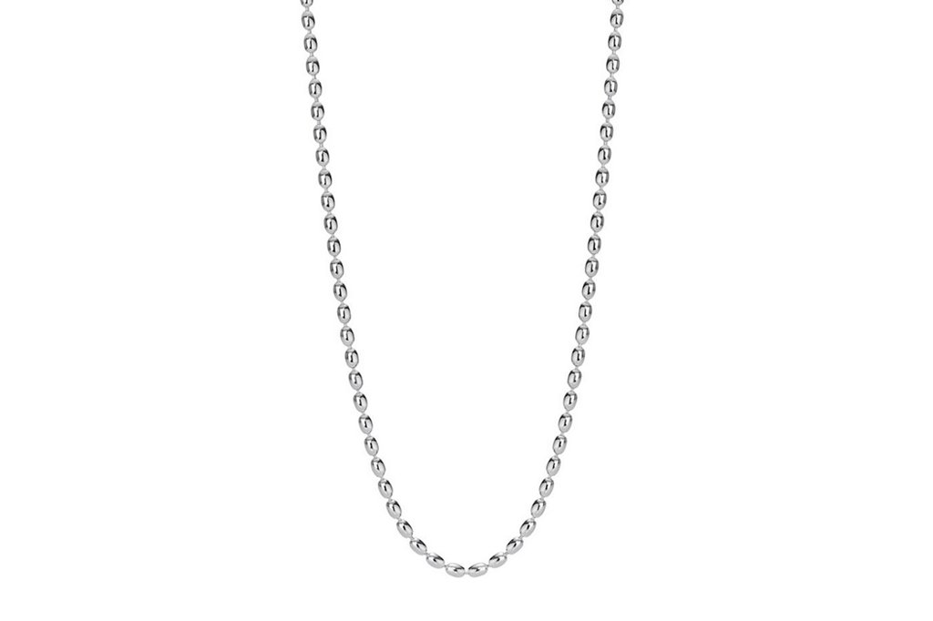 Men's silver bead chain necklace modern style accessory handmade Kemmi Collection