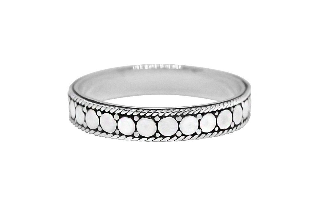 sterling silver ring stackable stacking ring discs handmade boho chic bohemian jewelry kemmi collection