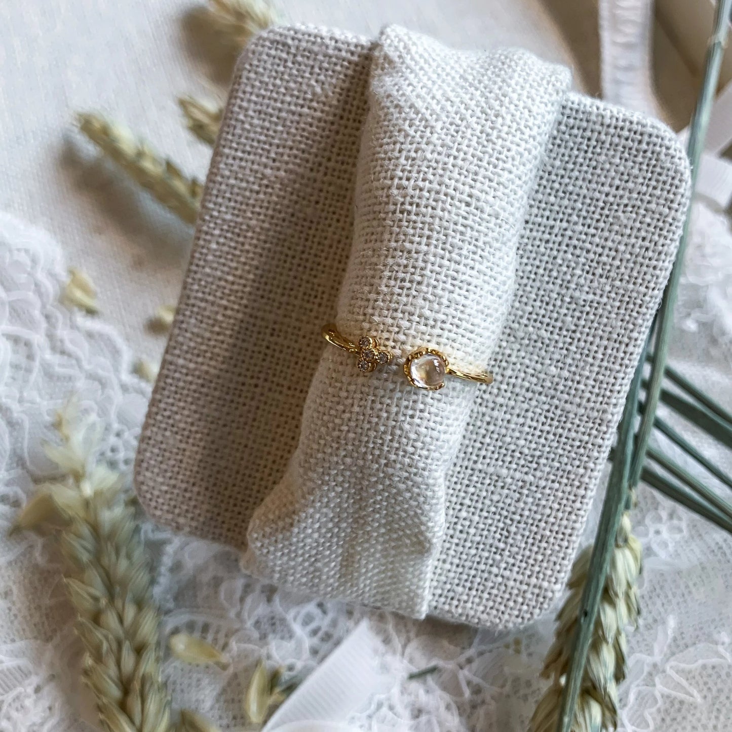 Oceanne Moonstone Ring