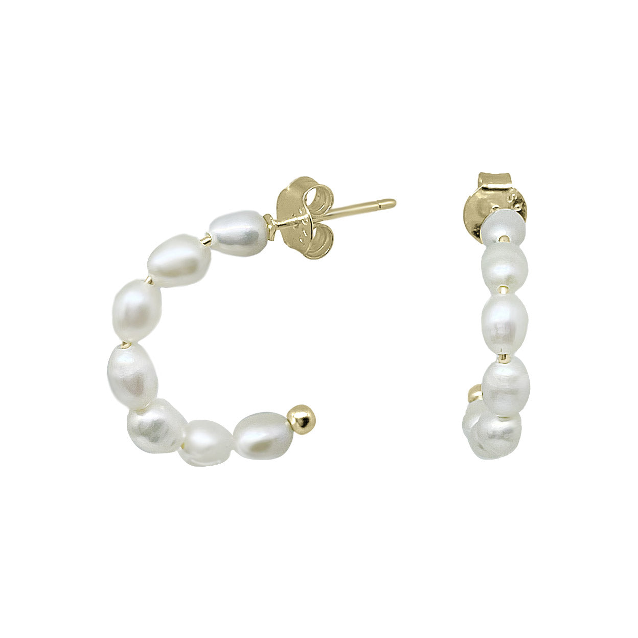 Lola Pearl Stud Hoops