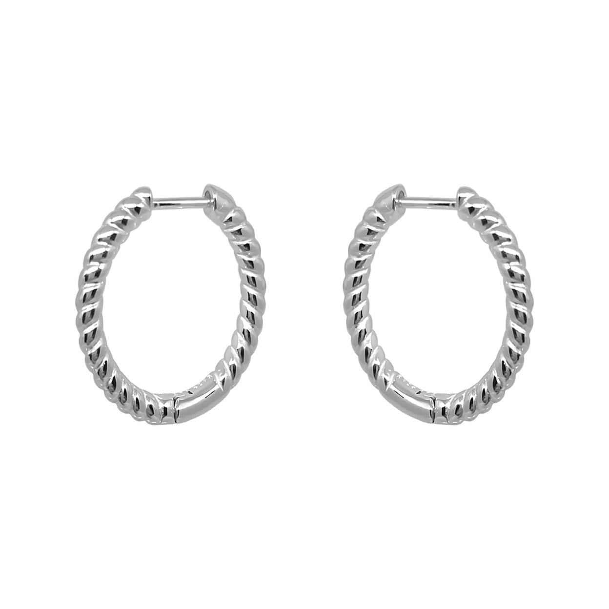 Medium Twist Hoops