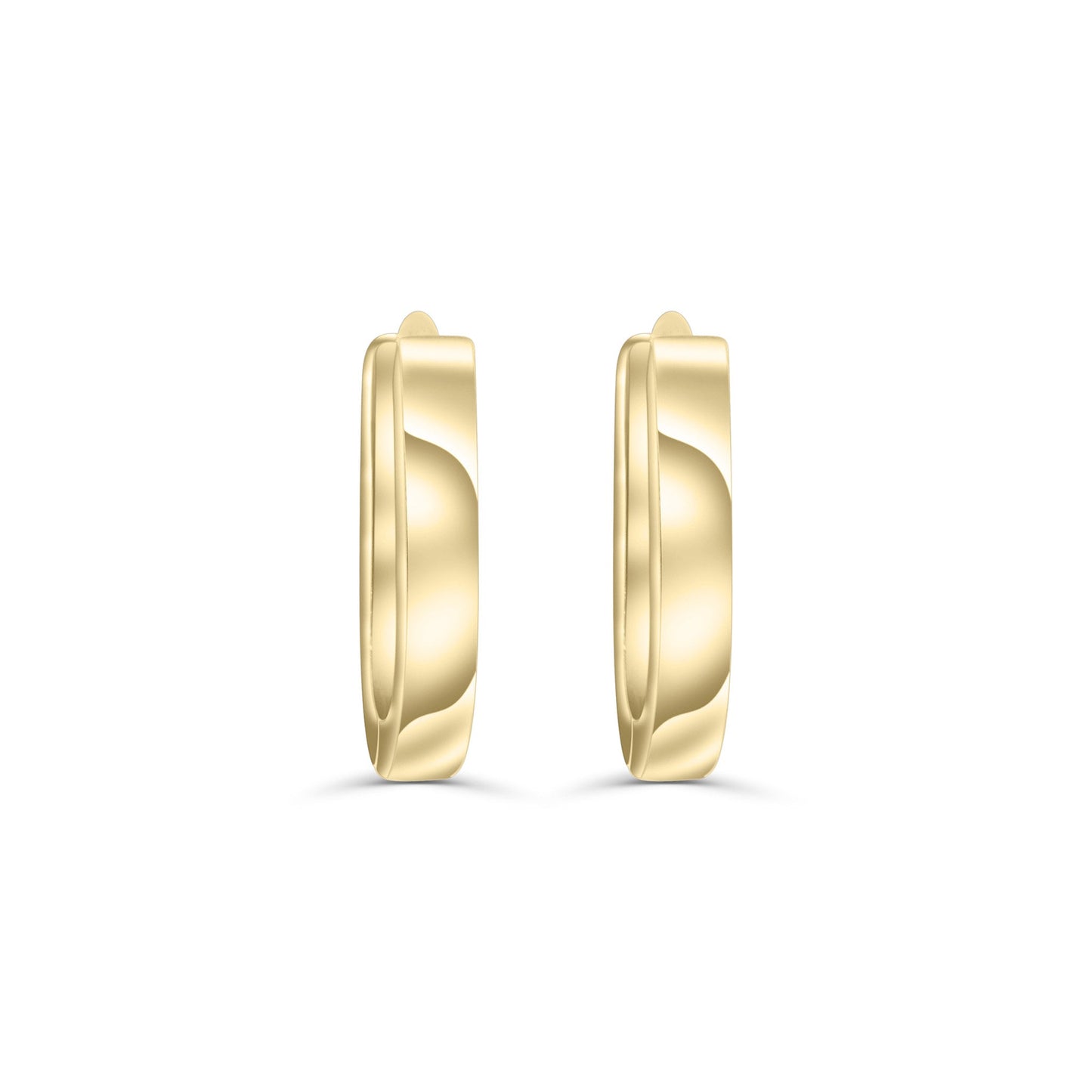Solid Gold Bold Oval Hoops