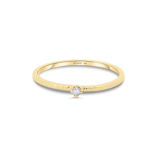 Solid Gold Diamond Hanna Ring