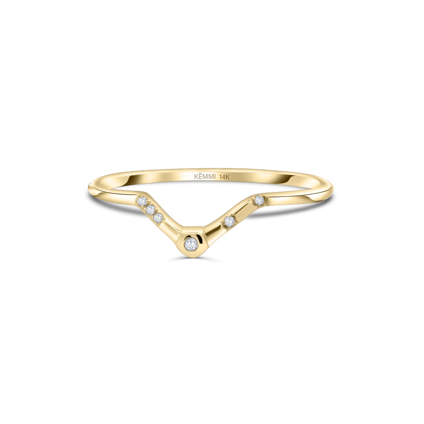 Solid Gold Diamond Valentina Ring