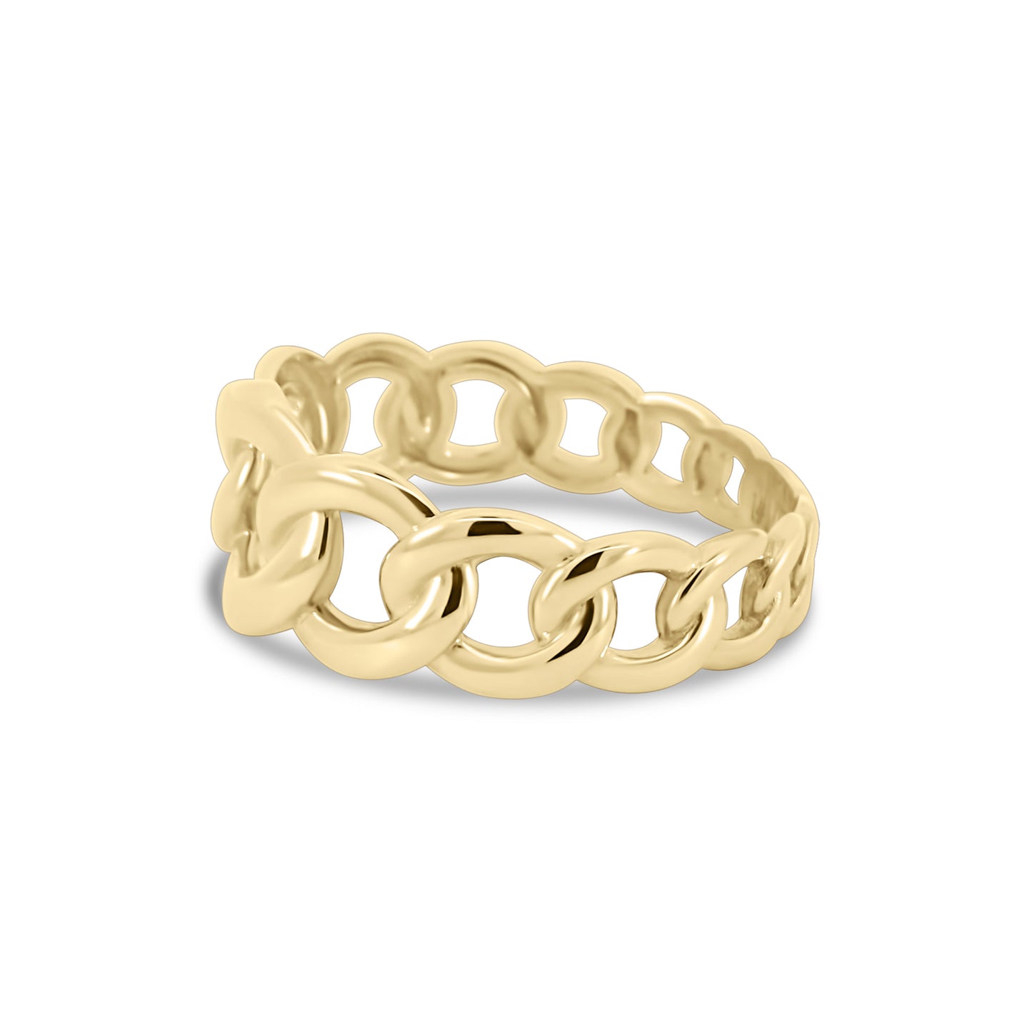 Solid Gold Interlock Ring