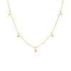 Solid Gold Multi Star Necklace
