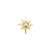 Solid Gold North Star Diamond Stud Earring