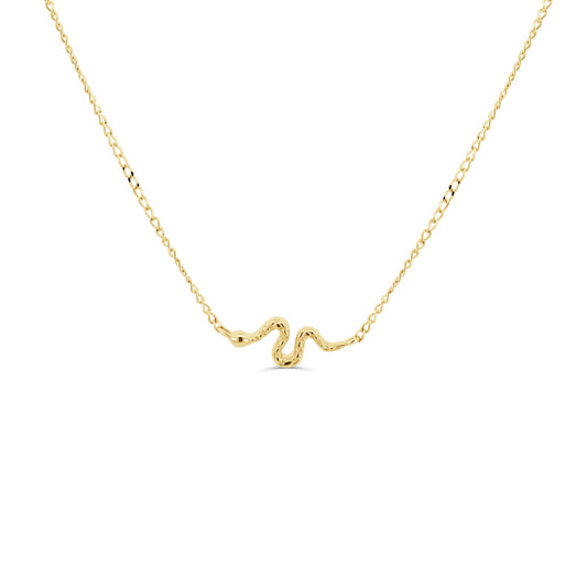 Collier serpent en or massif