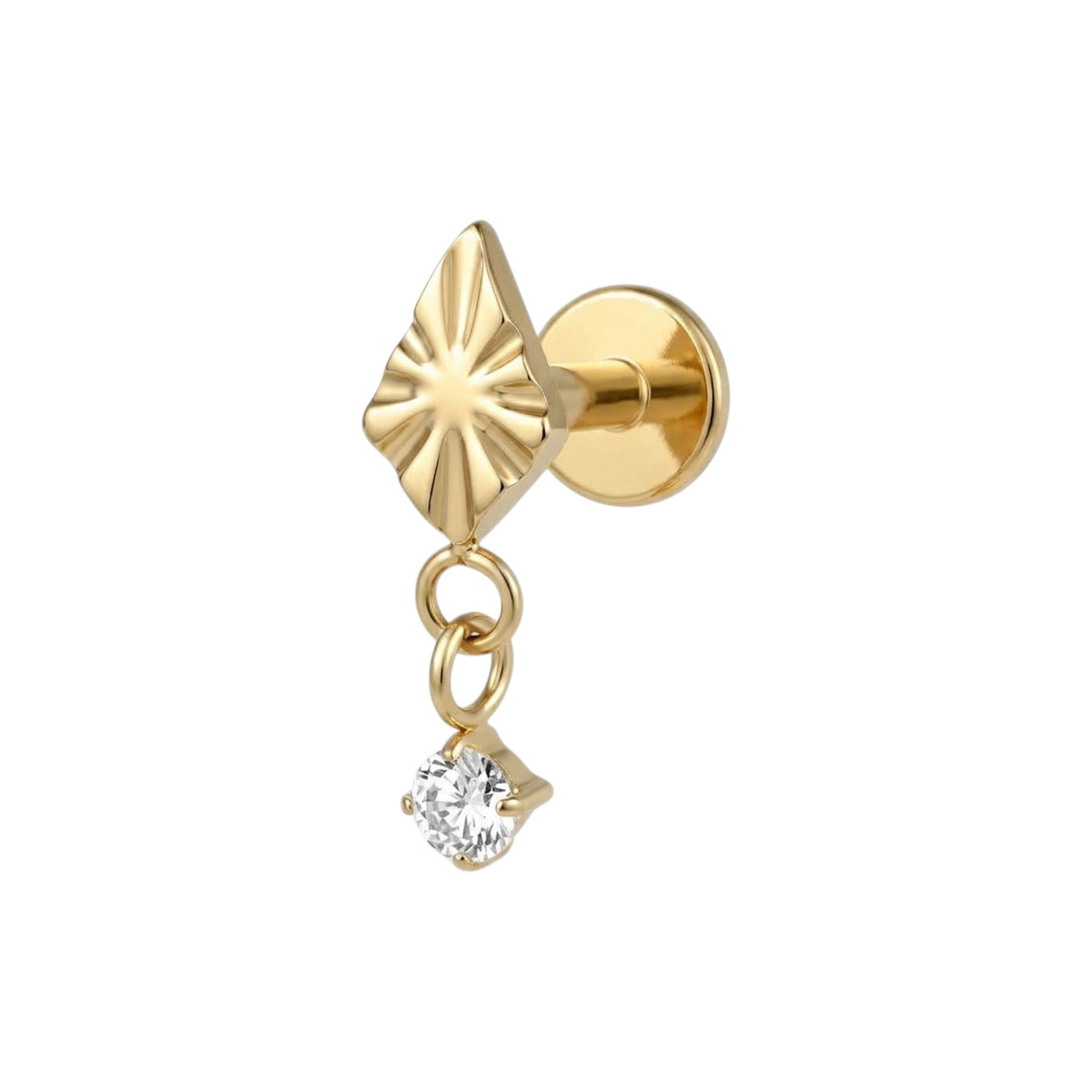 Aster Flat Back Piercing