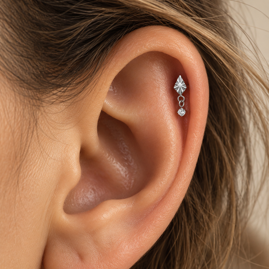 Aster Flat Back Piercing