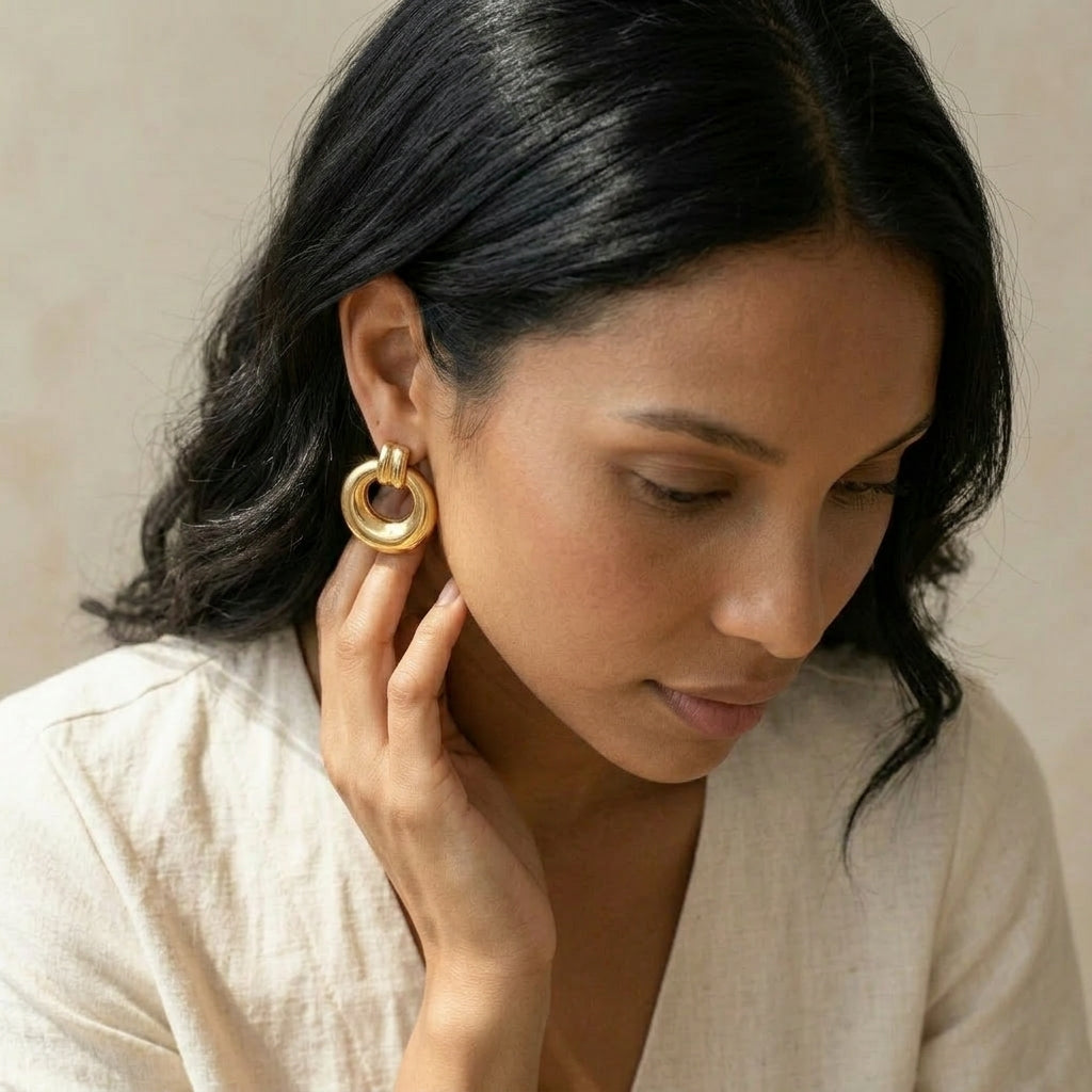 Axis Gold Earrings