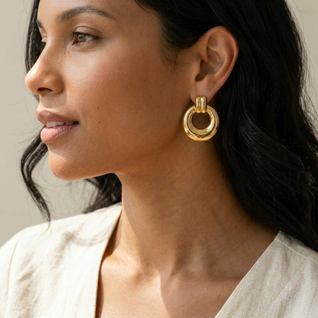Axis Gold Earrings