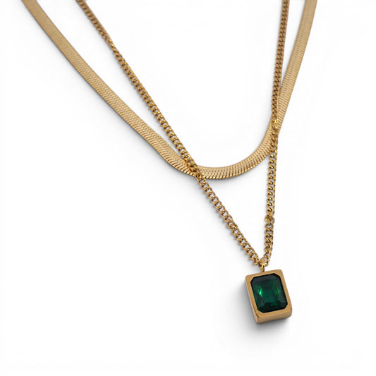 Azelia Double Chain Necklace