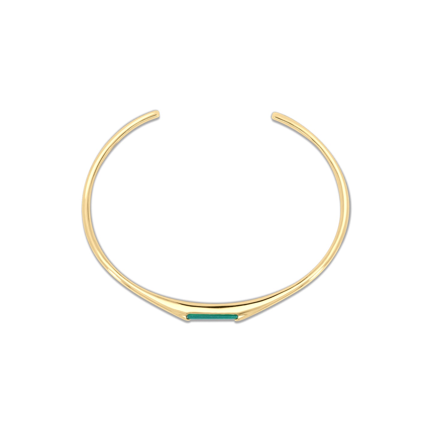 Bailee Green Agate Bangle Bracelet