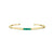 Bailee Green Agate Bangle Bracelet