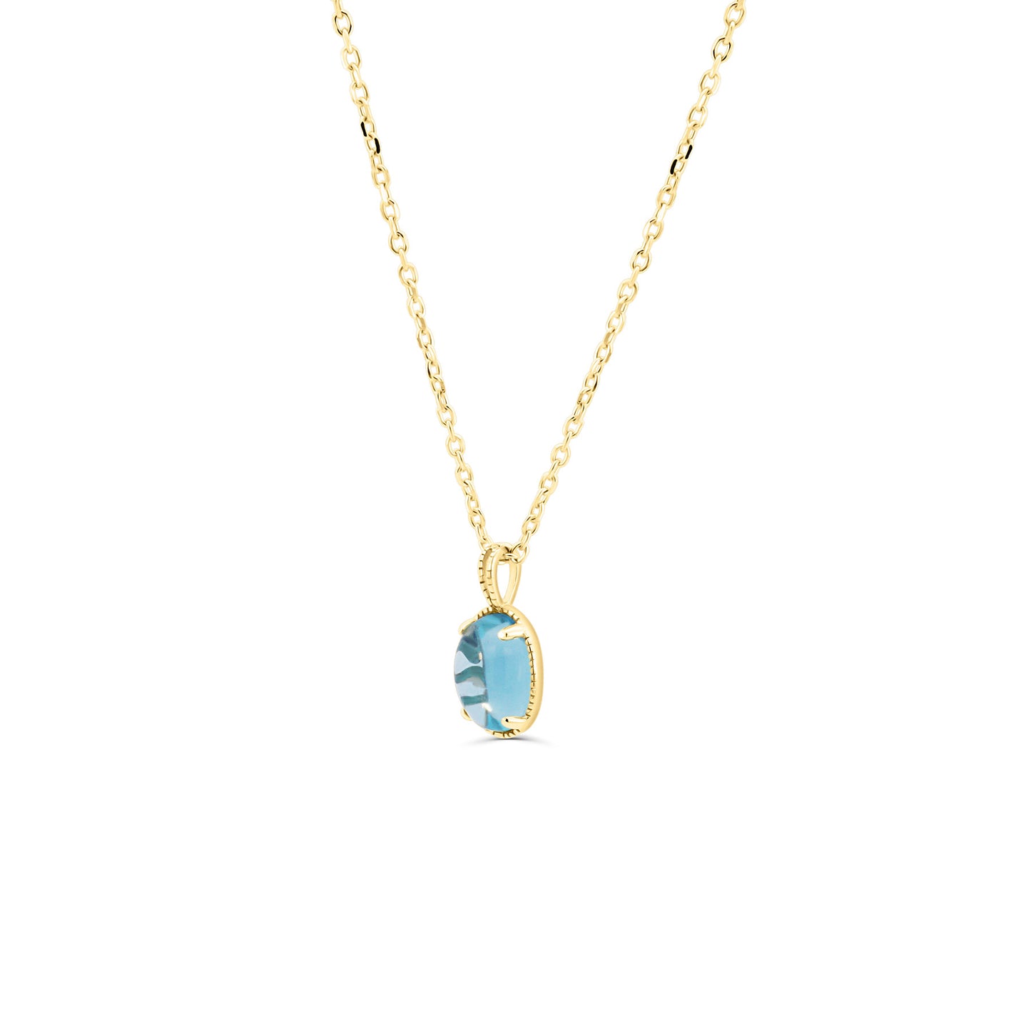 Collier Bloom Topaze Bleue