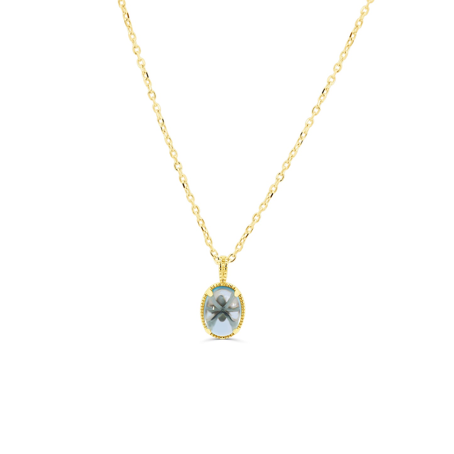 Collier Bloom Topaze Bleue