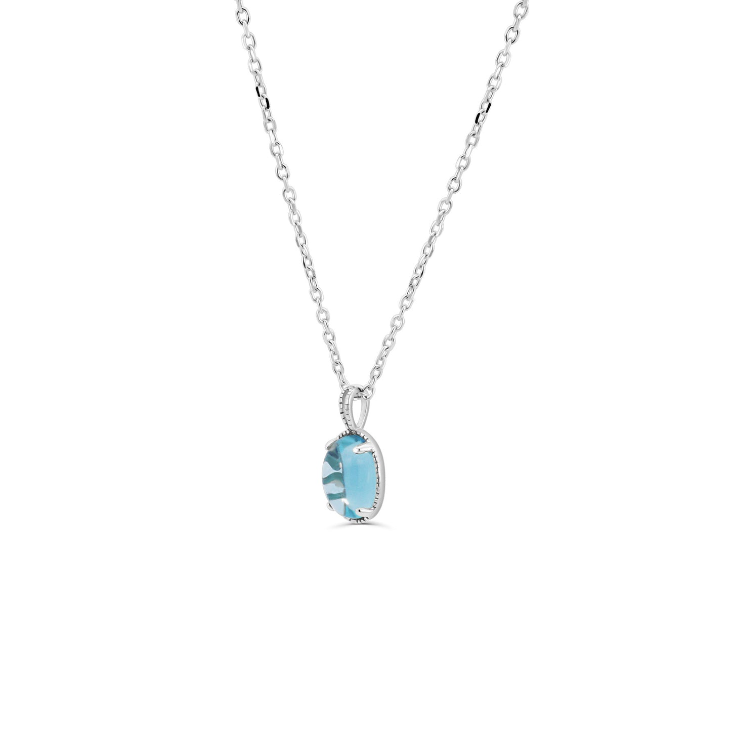 Collier Bloom Topaze Bleue