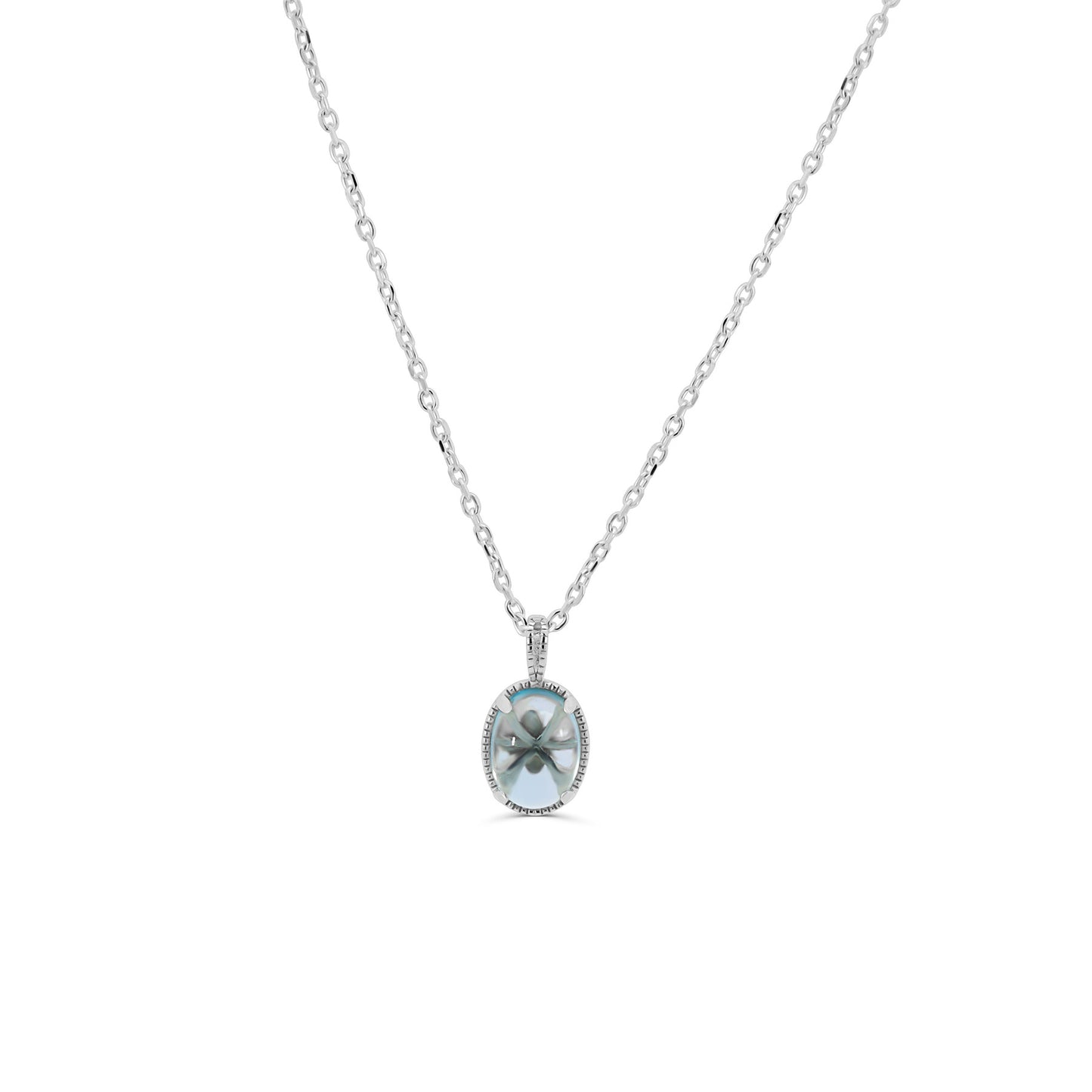 Collier Bloom Topaze Bleue