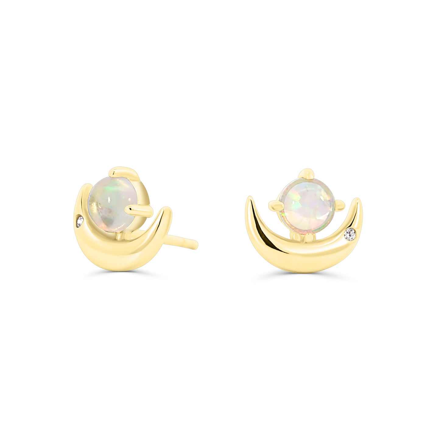 Boucles d'oreilles à clous en opale Celuna