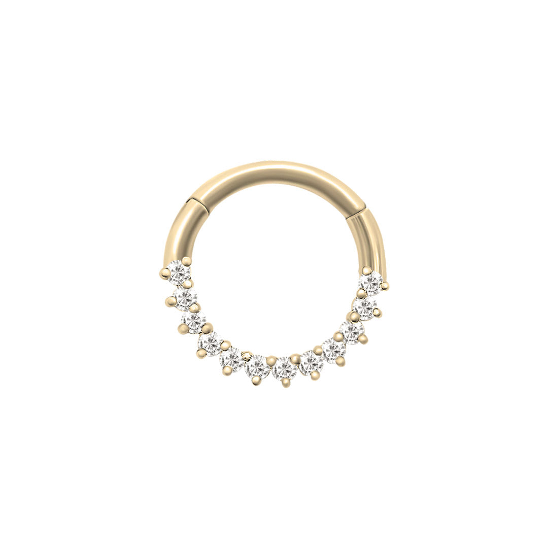 Diamond Pave Daith Clicker Hoop