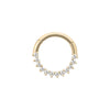 Diamond Pave Daith Clicker Hoop