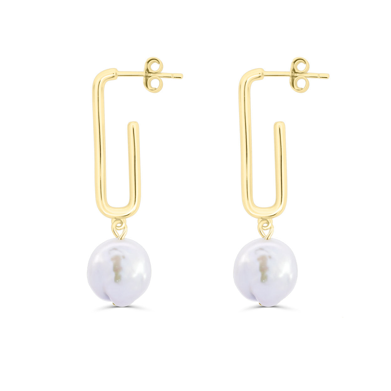 Boucles d'oreilles créoles colombe en perles