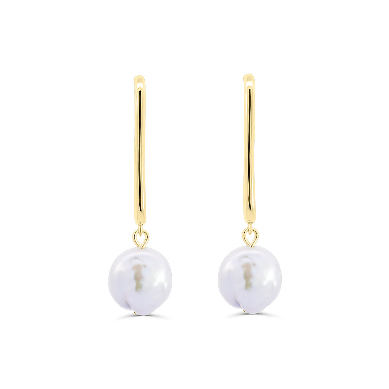 Boucles d'oreilles créoles colombe en perles