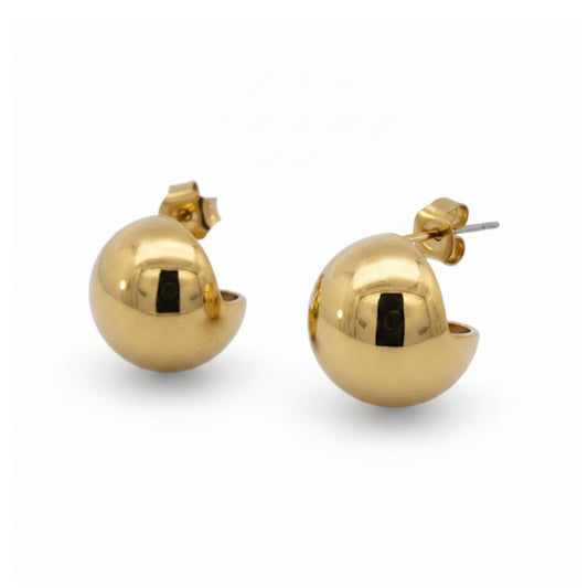 Dome Gold Studs