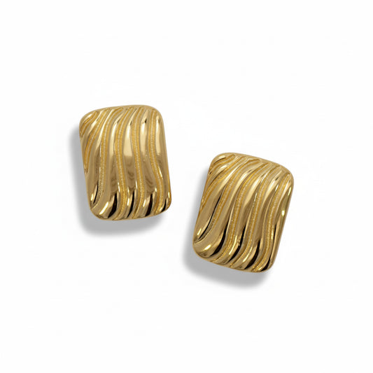 Drape Gold Hoops