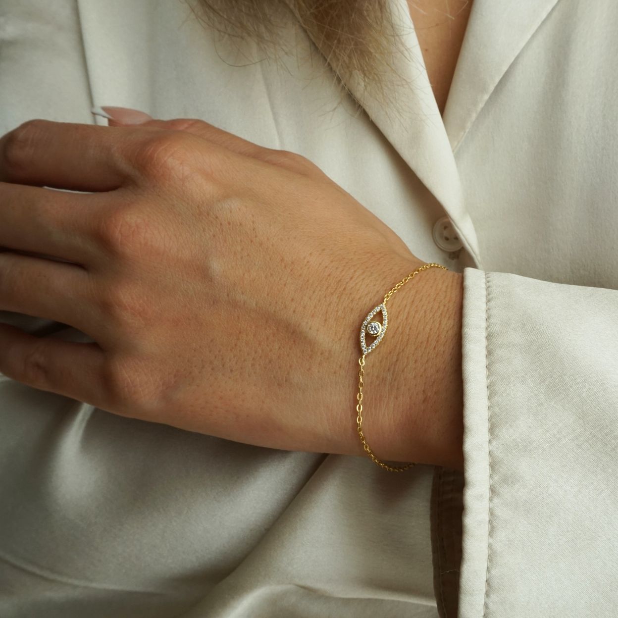 Bracelet œil CZ