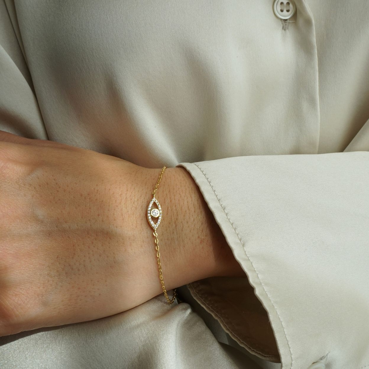 Bracelet œil CZ