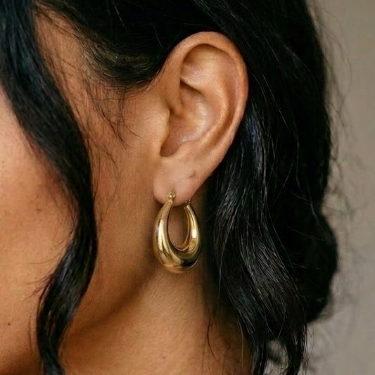 Flow Gold Hoops