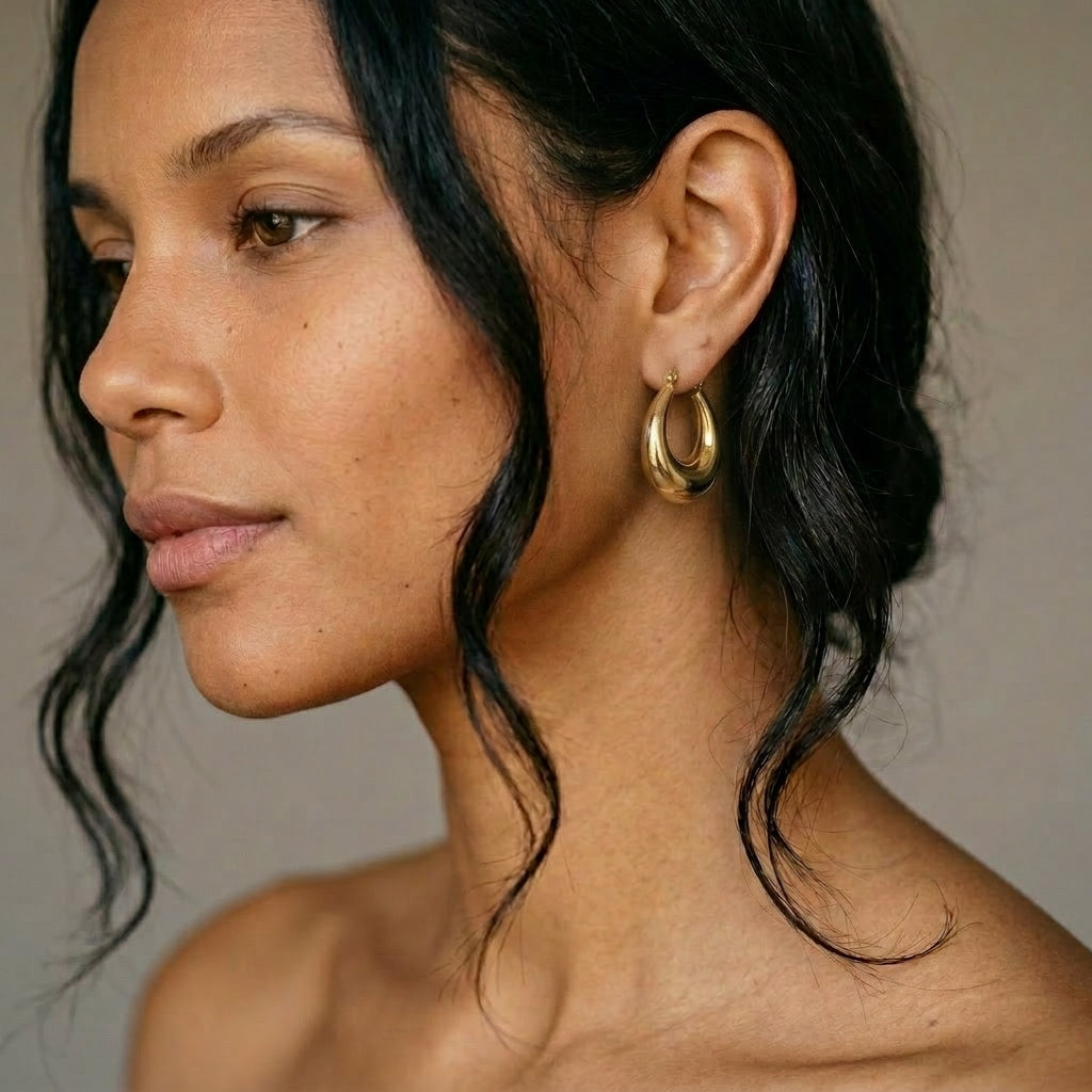 Flow Gold Hoops