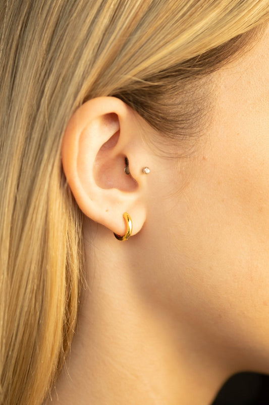 Small Plain Hoops