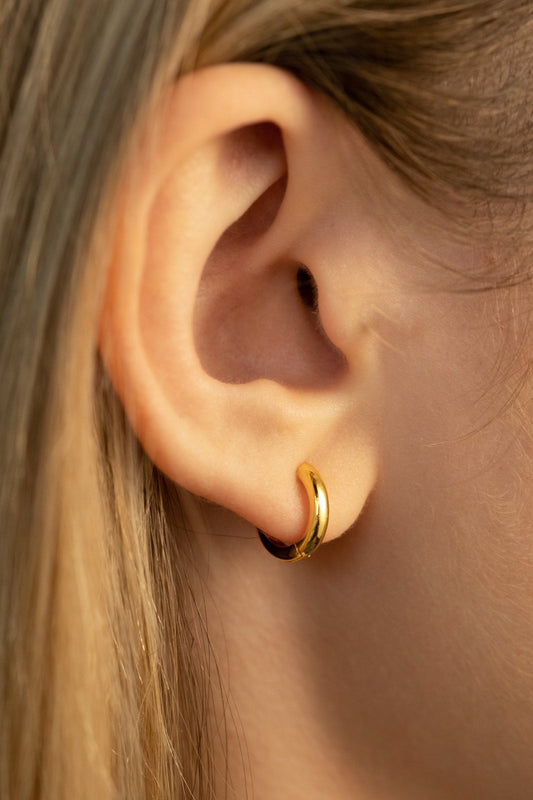 Small Plain Hoops