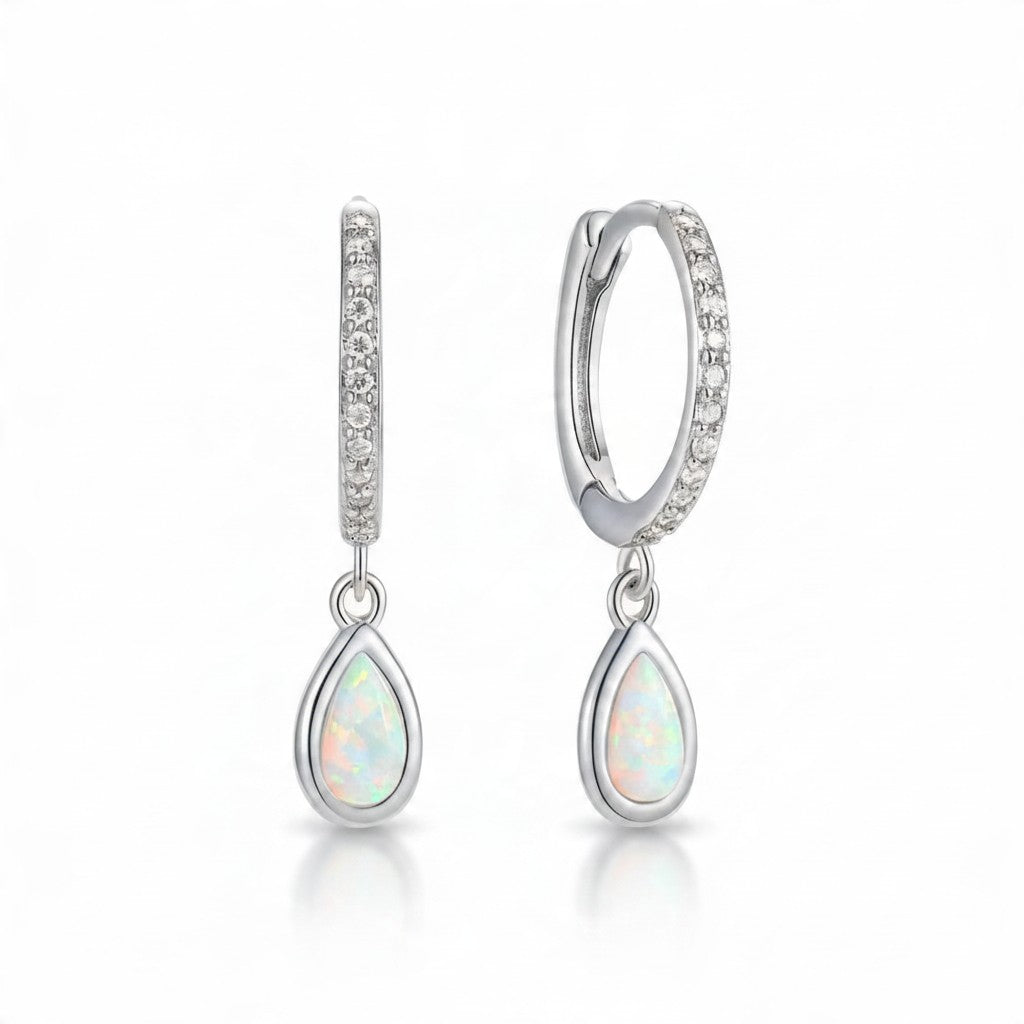 Irisa Opal Drop Hoops