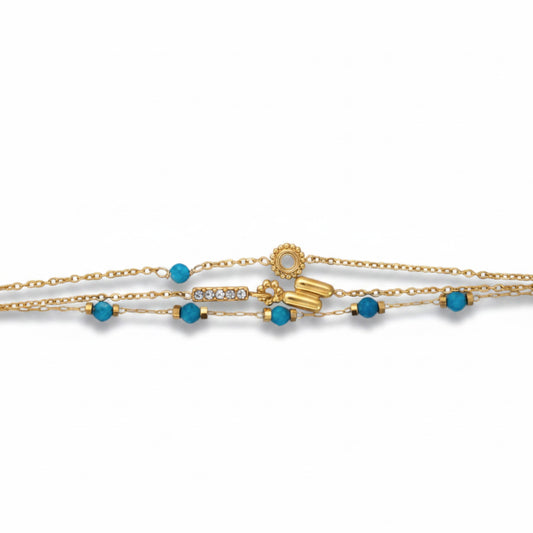 Linea Gold Multi Chain Bracelet