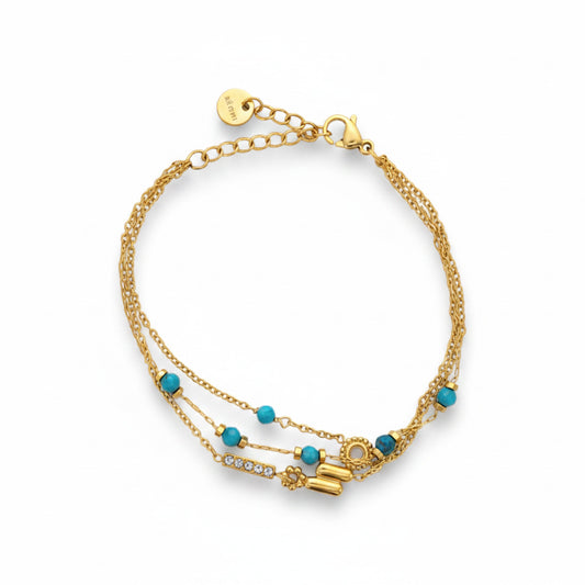 Linea Gold Multi Chain Bracelet