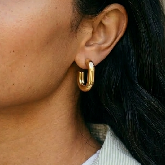 Link Gold Hoops