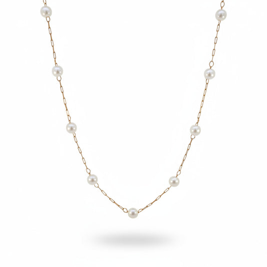 Collier en or et perles Lumi