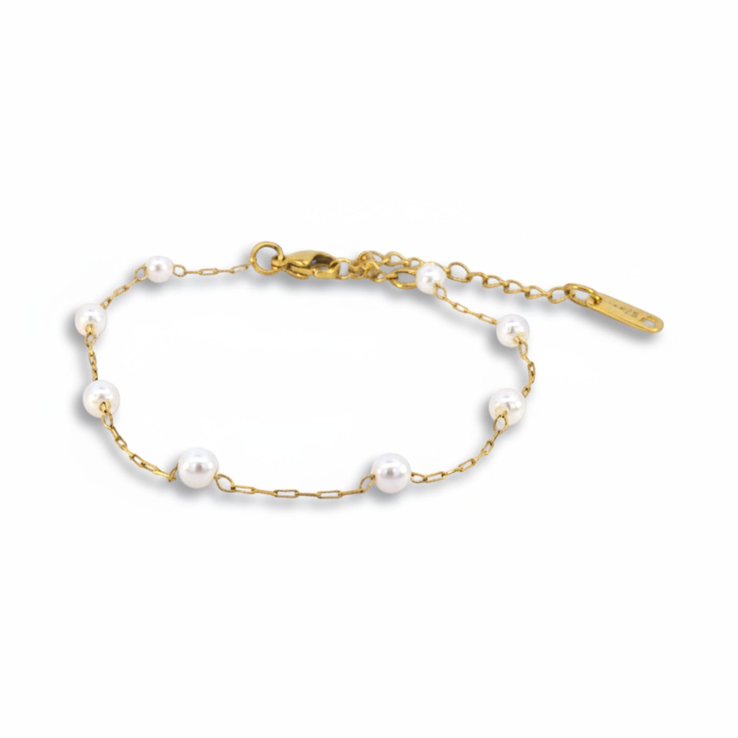 Bracelet à chaîne en perles Lumi