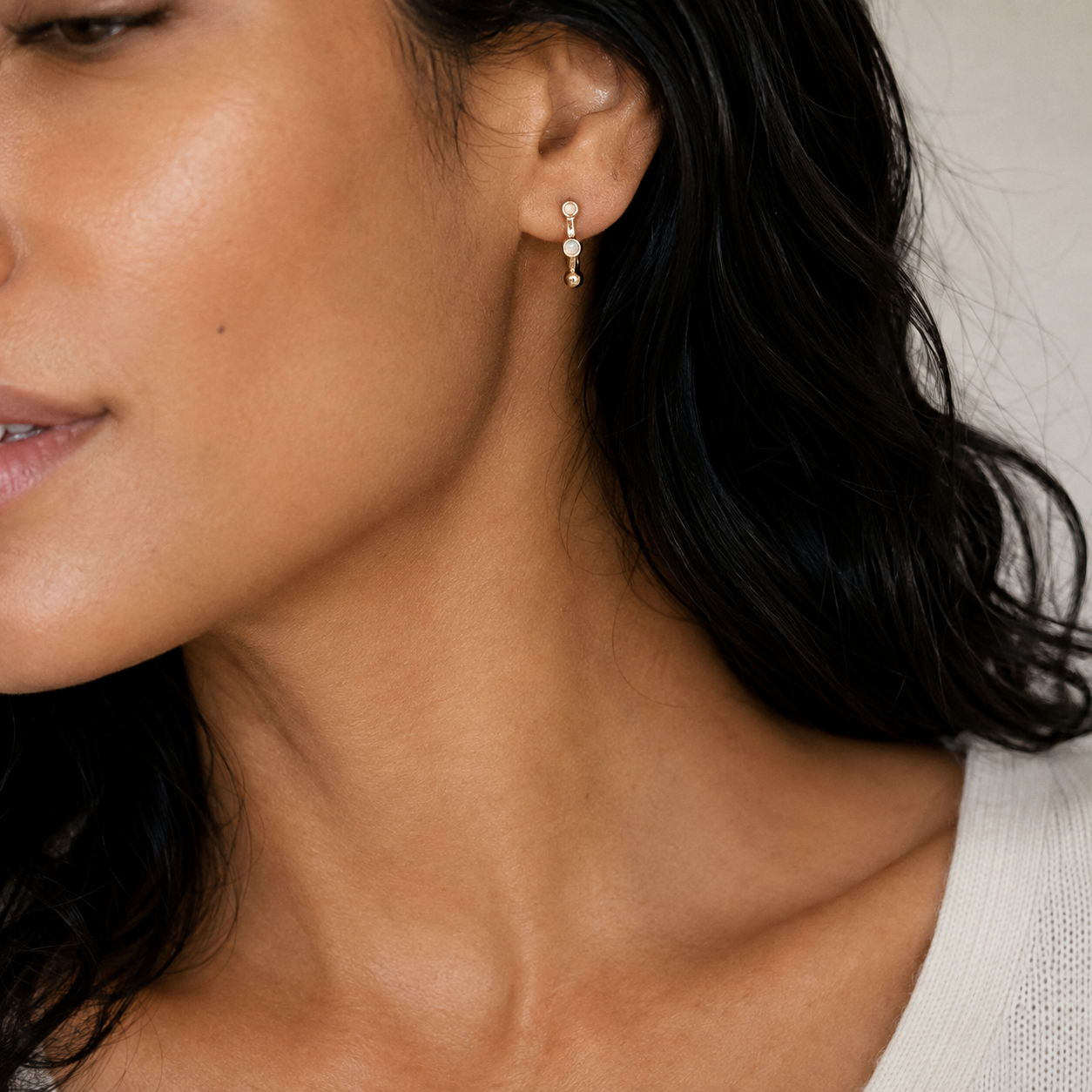 Maris Opal Hoops
